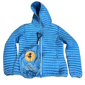 Save The Duck Alexis Women’s 1 Small - Hooded Puffer - Blue - Authenticated